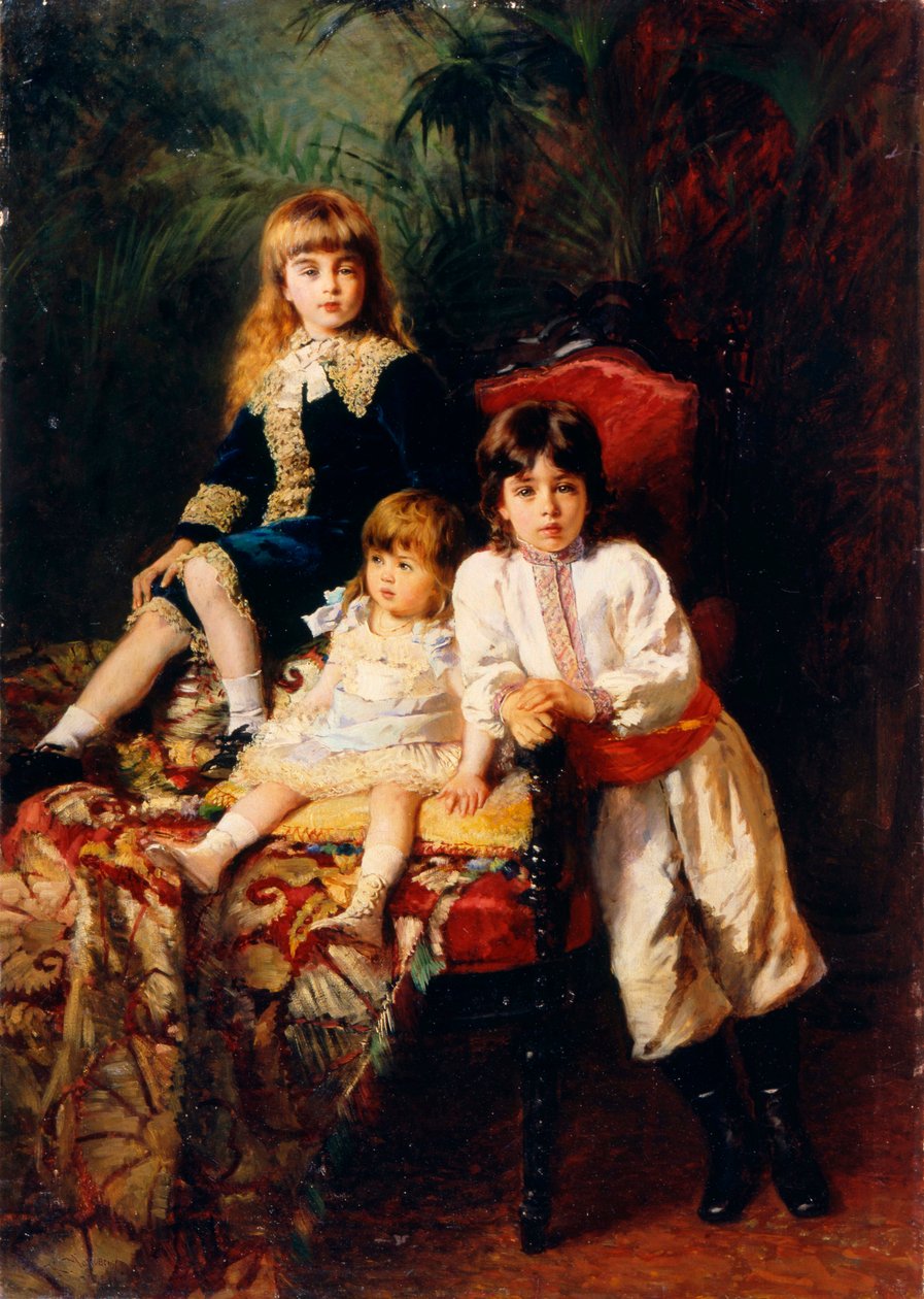 Los hijos de los Balashov, 1880 de Konstantin Egorovich Makovsky