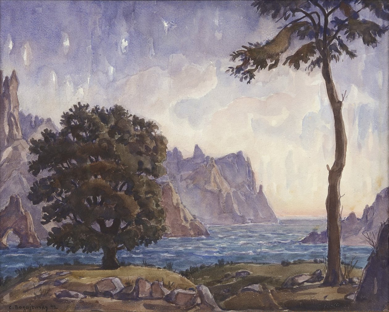Paisaje, 1942 de Konstantin Fyodorovich Bogayevsky