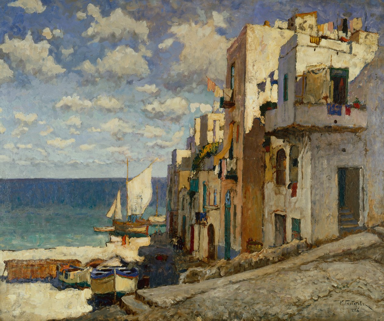 Camino de los pescadores, Capri de Konstantin Ivanovich Gorbatov