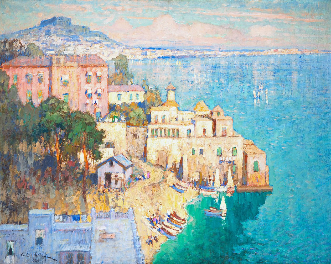 Portofino, 1926 de Konstantin Ivanovich Gorbatov