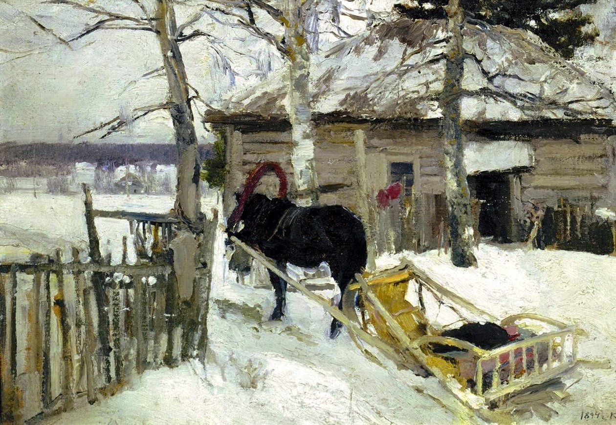 Invierno, 1894 de Konstantin Alekseevich Korovin