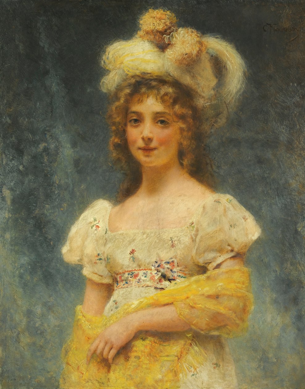 Makovsky Chal amarillo de Konstantin Makovsky
