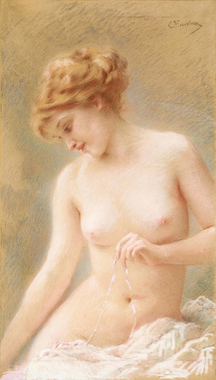 Desnudo sentado de Konstantin Makovsky