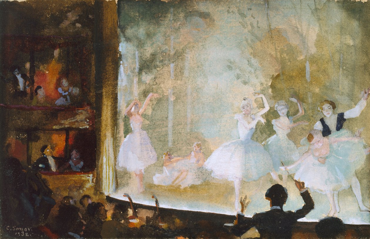 Ballet ruso, Campos Elíseos: Les Sylphides, 1932 de Konstantin Somov