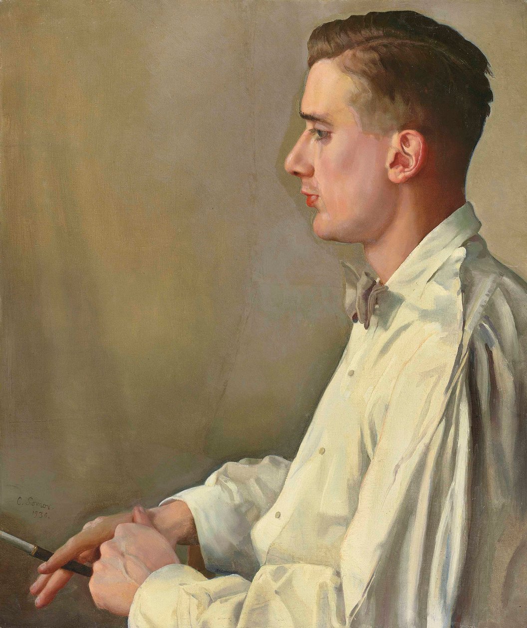 Ruso: "Retrato de B. Snezhkovsky" Retrato de B. Snezhkovsky de Konstantin Somov