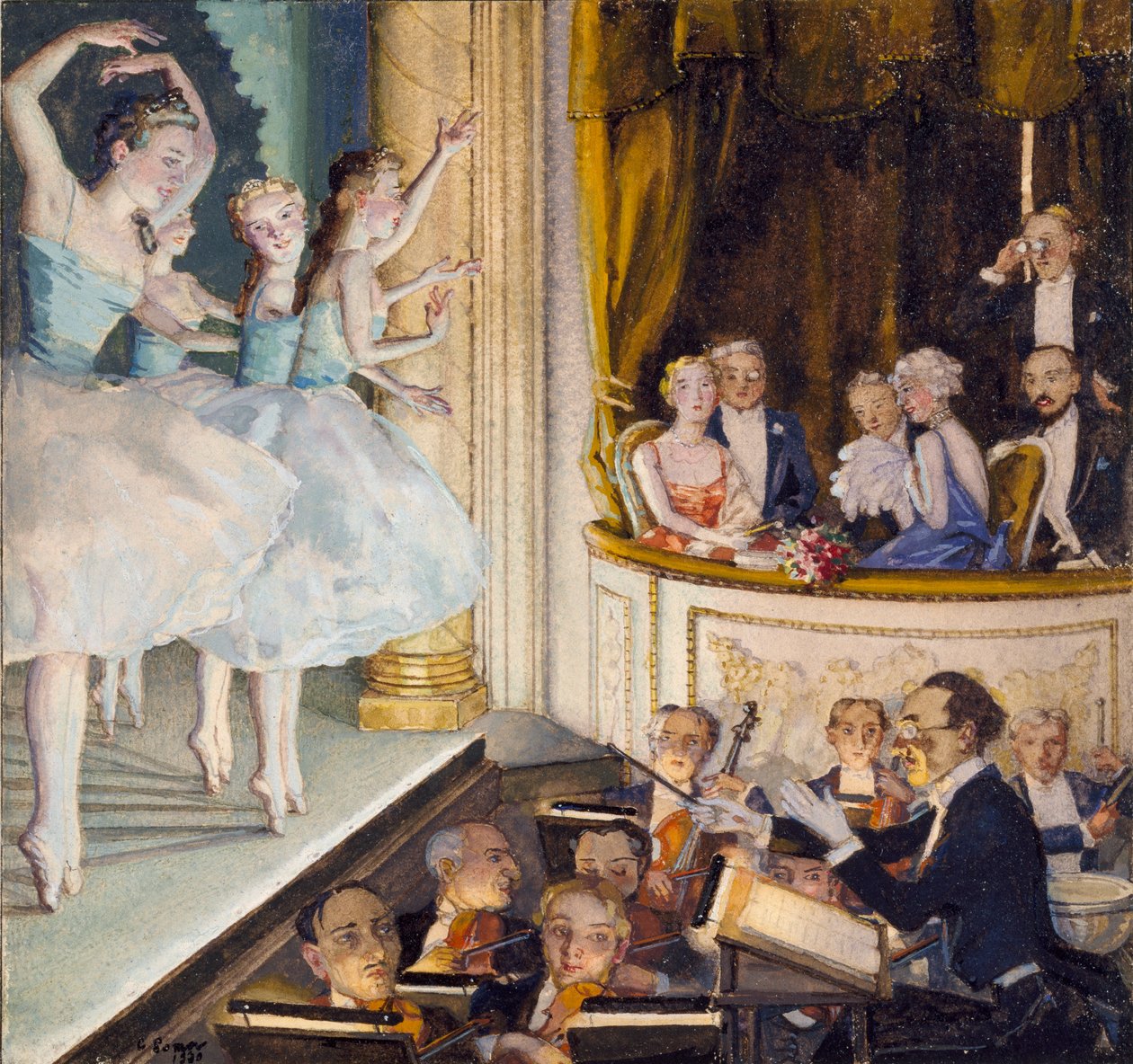 Ballet ruso, 1930 de Konstantin Somov