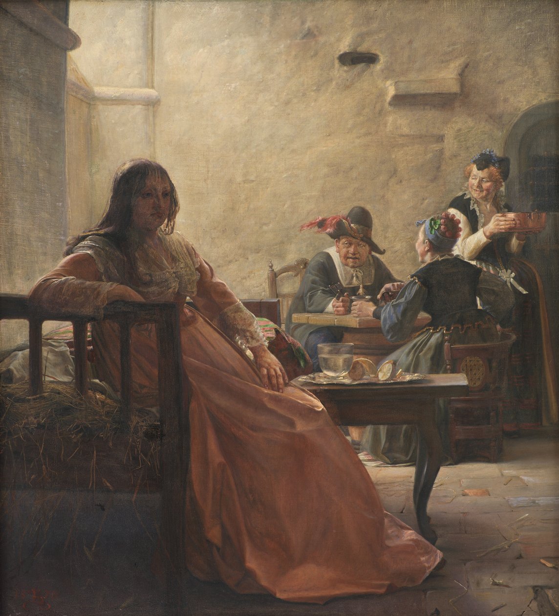 Leonora Christina en prisión de Kristian Zahrtmann