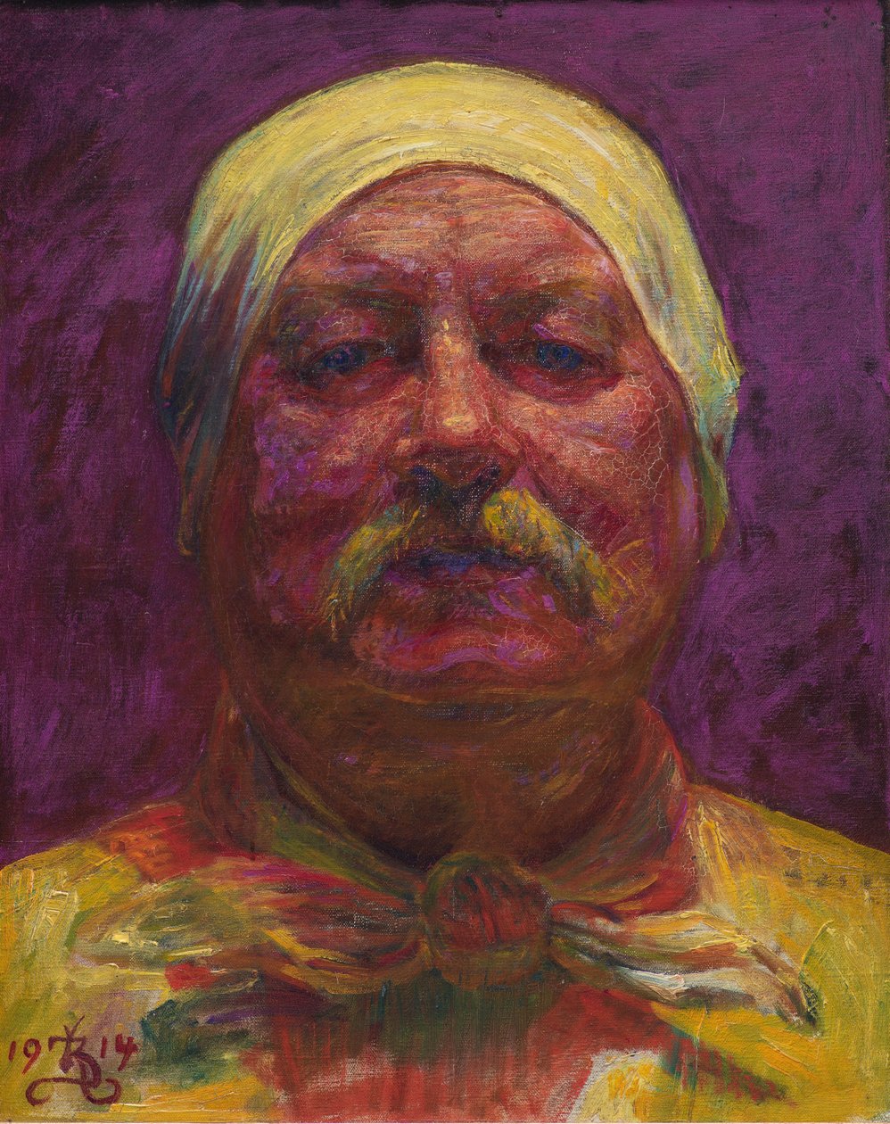 Autorretrato, 1914 de Kristian Zahrtmann