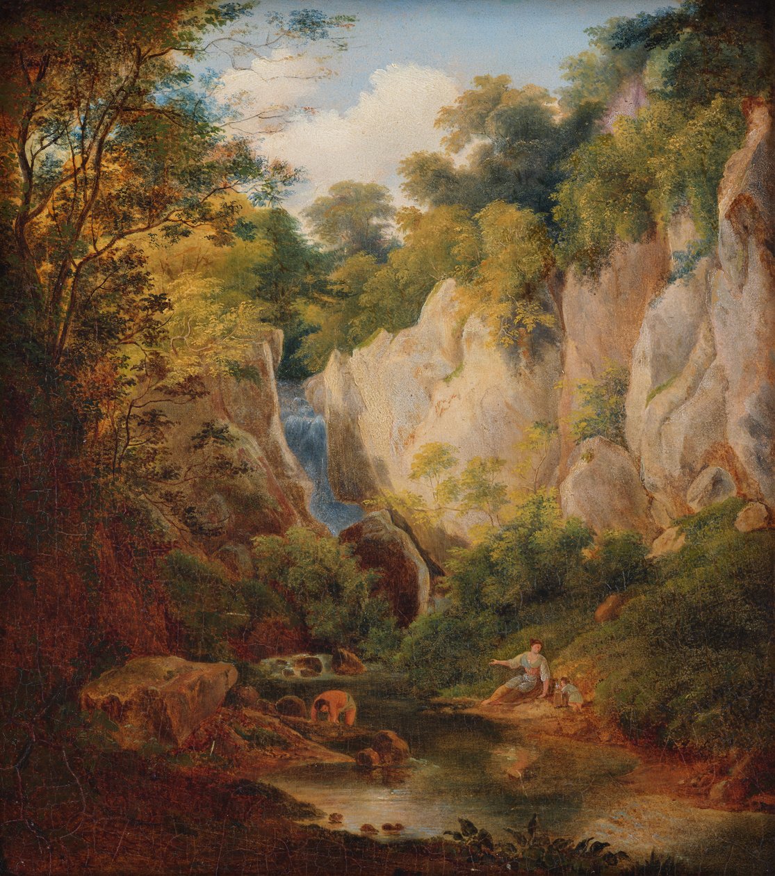 paisaje con barranco de Károly Markó d. Ä.