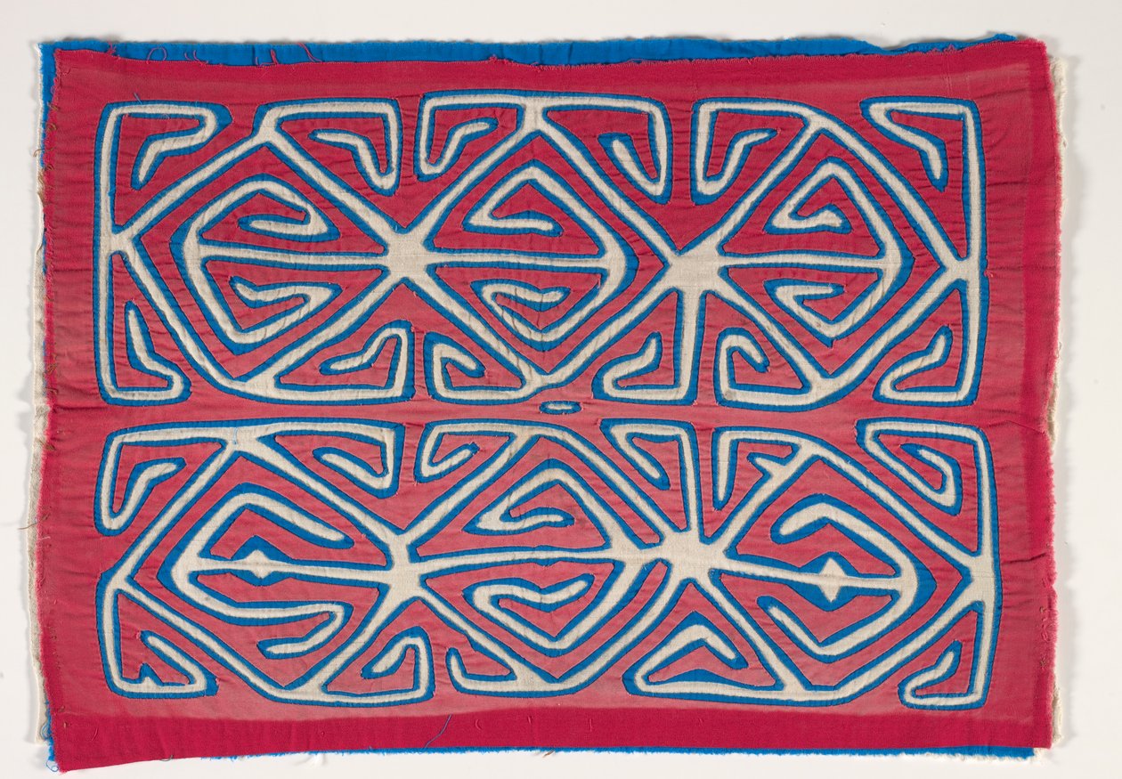Panel de camisa (mola), c.1950 (algodón aplicado) de Kuna Indian Culture