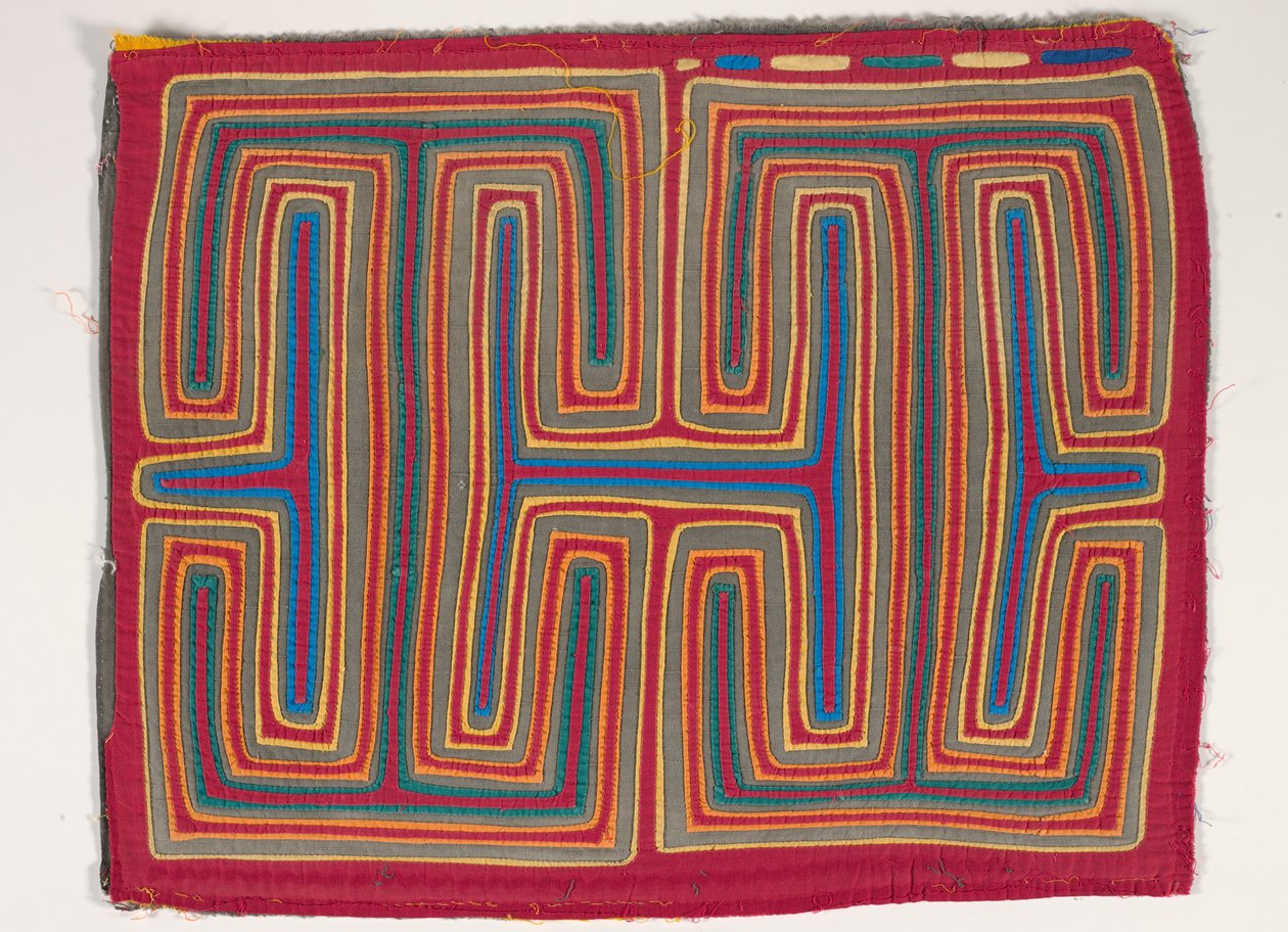 Panel de camisa (mola), c.1950 (algodón aplicado) de Kuna Indian Culture