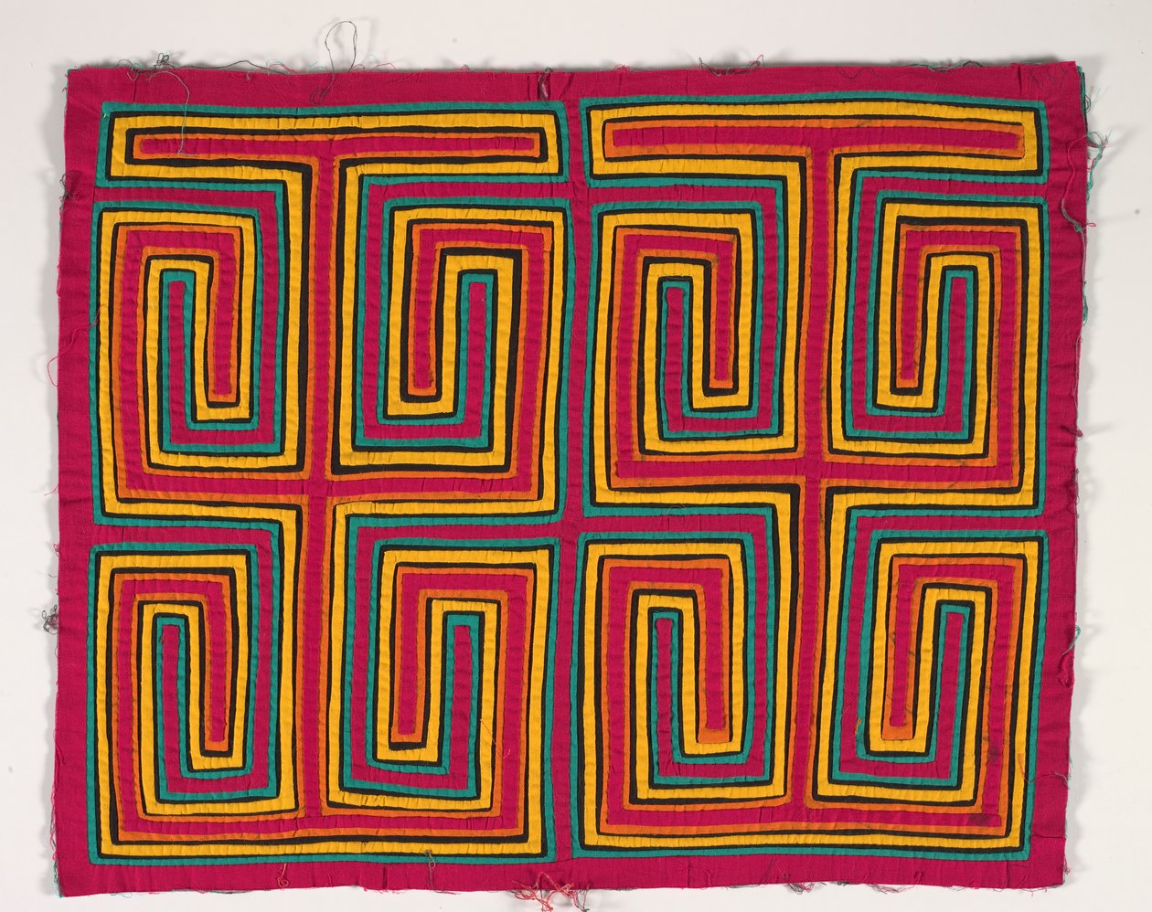 Panel de camisa (mola), c.1950 (algodón aplicado) de Kuna Indian Culture