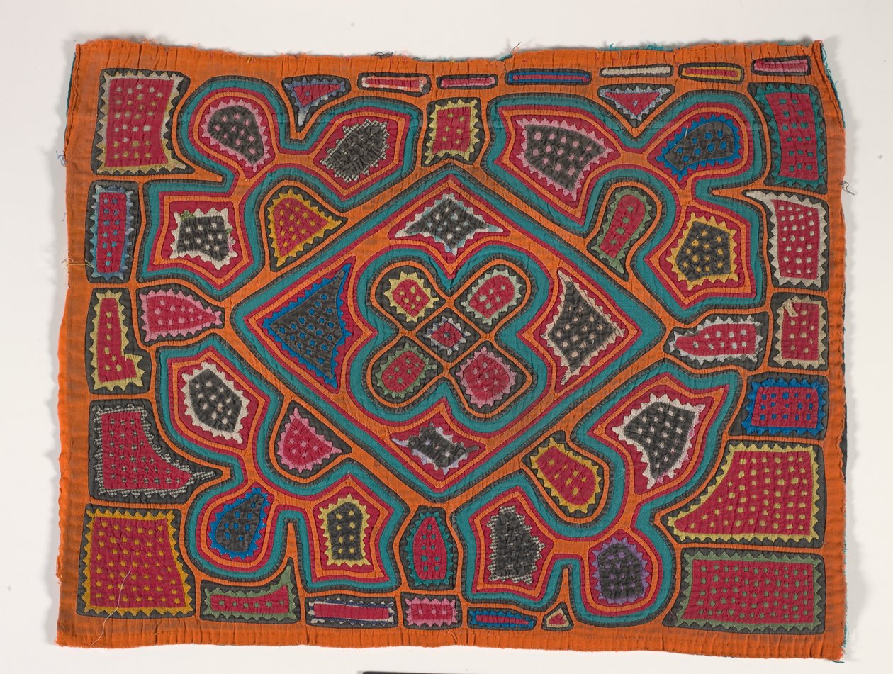Panel de camisa (mola), c.1950 (algodón aplicado) de Kuna Indian Culture