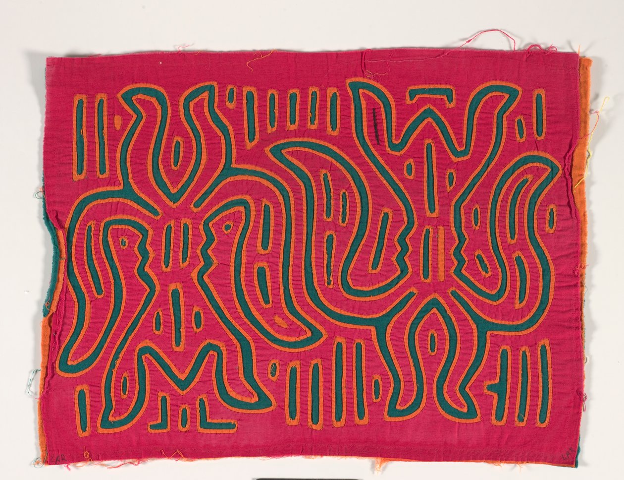 Panel de camisa (mola), c.1950 (algodón aplicado) de Kuna Indian Culture
