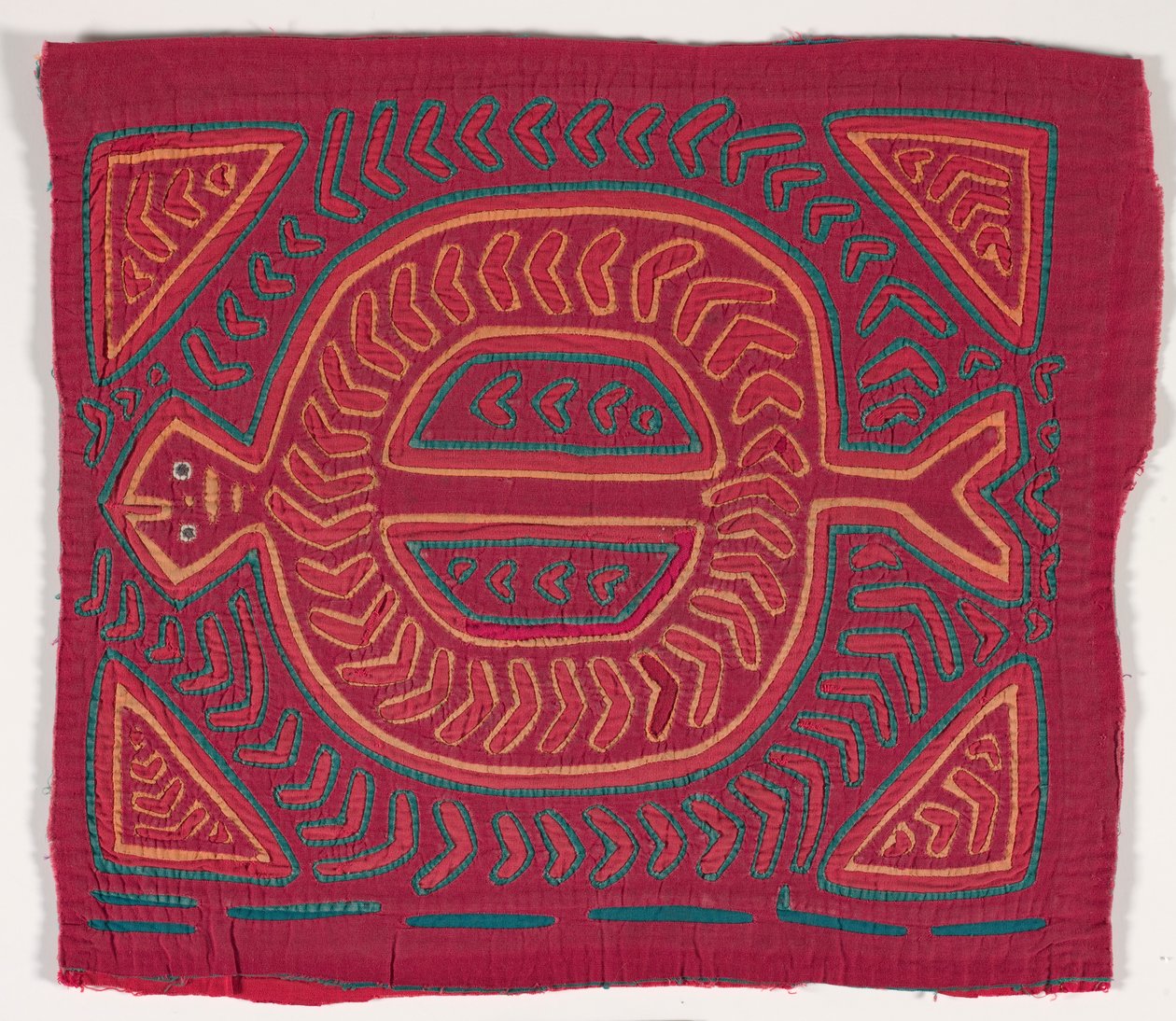 Panel de camisa (mola) (algodón aplicado) de Kuna Indian Culture