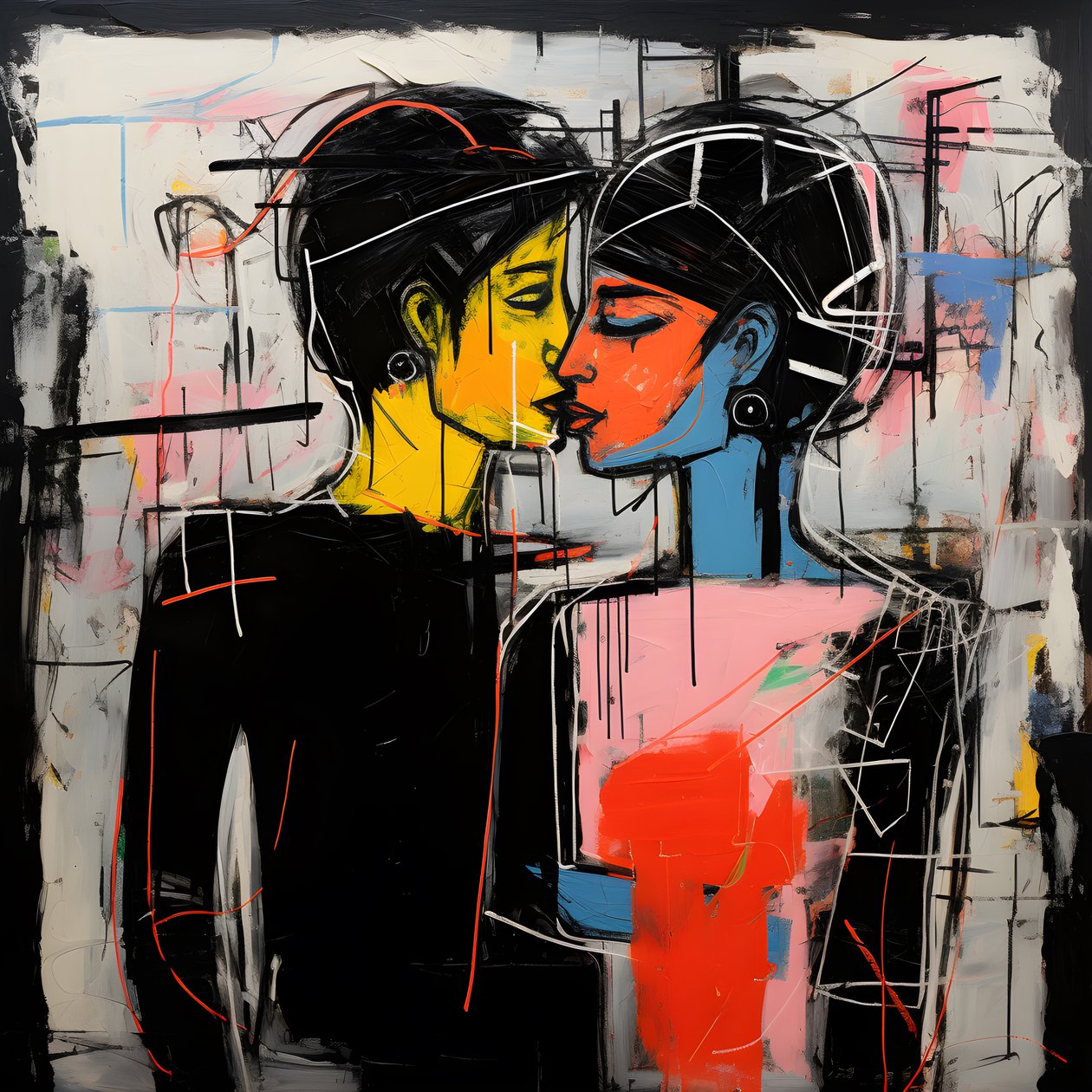 Hombre y mujer se abrazan 2 de Kurt Heppke