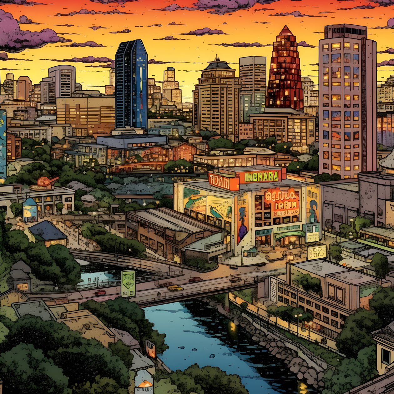 Paisaje urbano 3 de Kurt Heppke