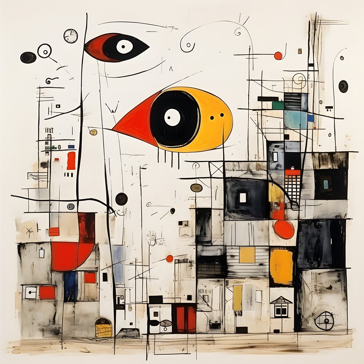 Ilustraciones surrealistas de Joan Miró. 3 de Kurt Heppke