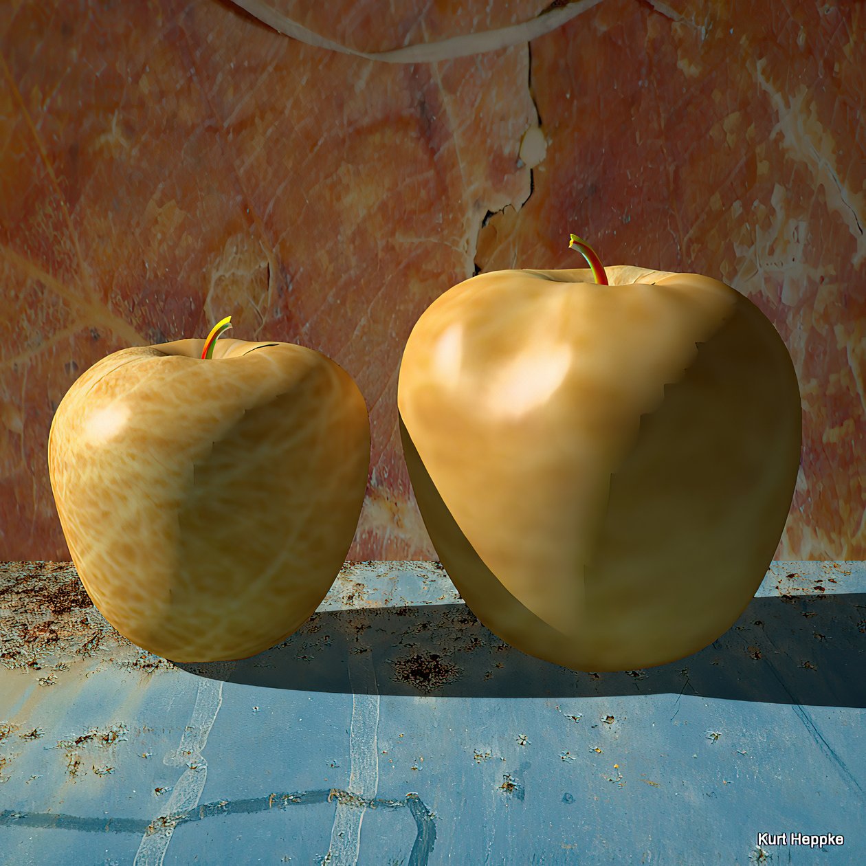 Manzanas de textura nº 1 de Kurt Heppke