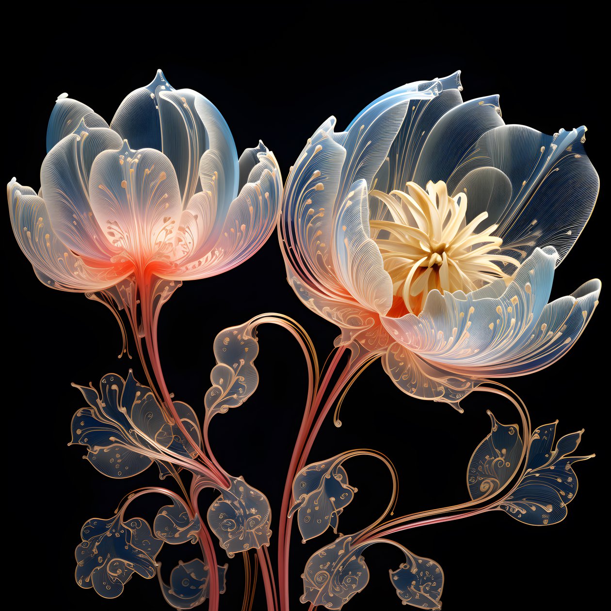 Tulipán enredado 3 de Kurt Heppke