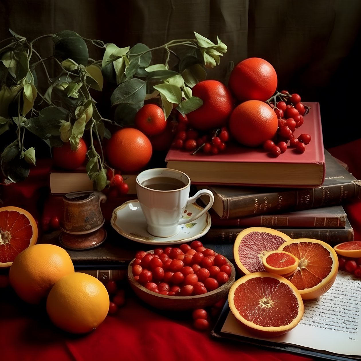 Café libro rojo cítrico 1 de Kurt Heppke