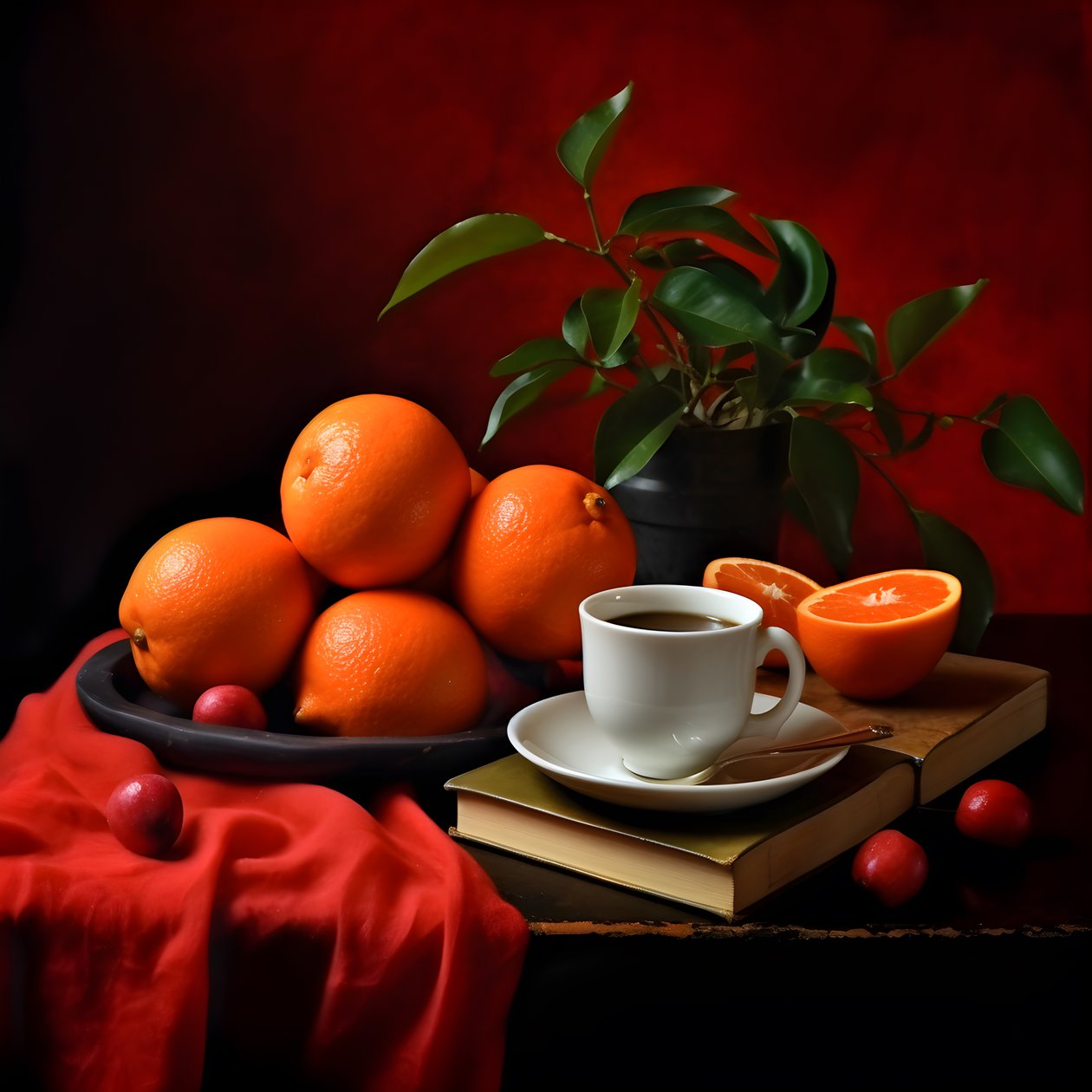 Café libro rojo cítrico 2 de Kurt Heppke