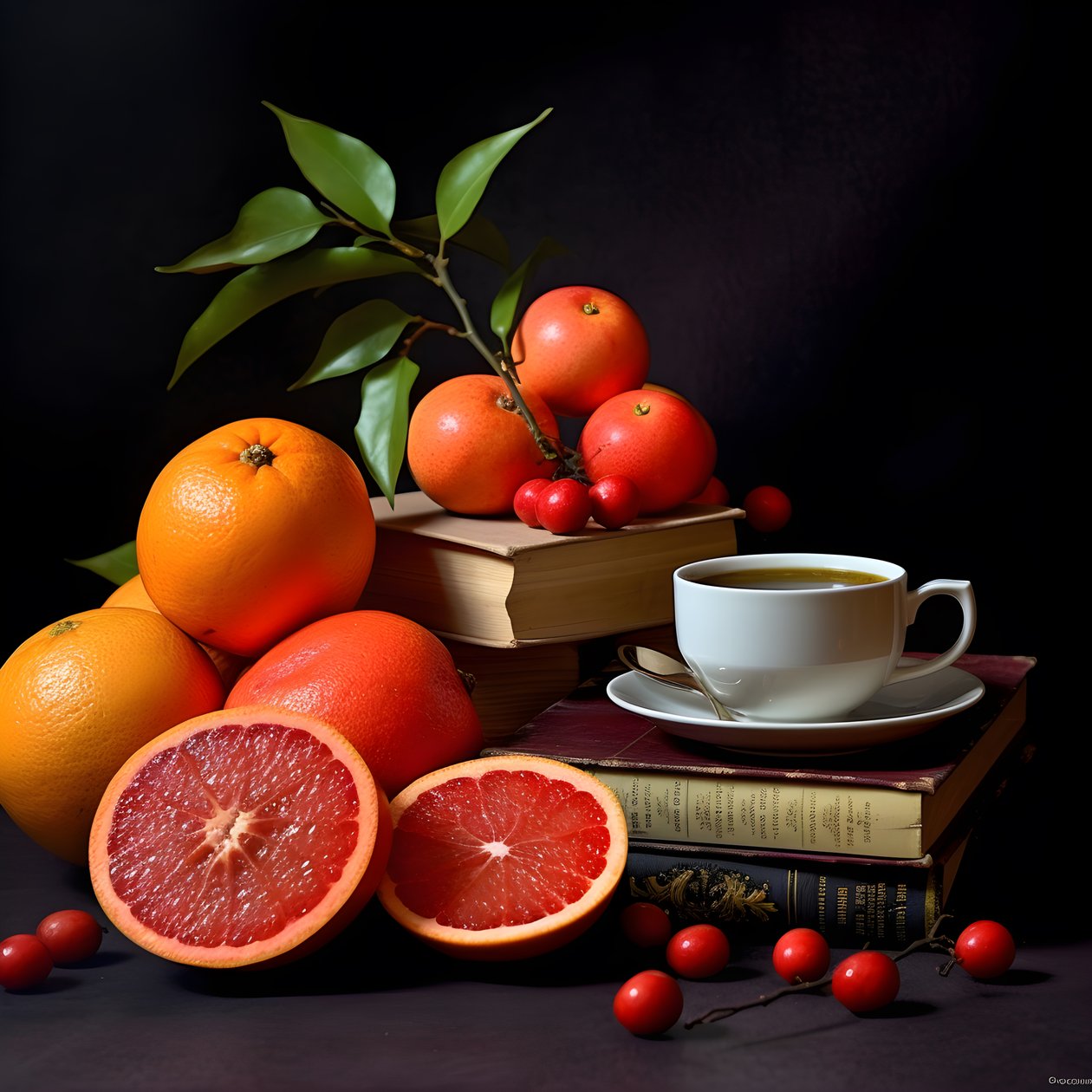 Café libro rojo cítrico 3 de Kurt Heppke