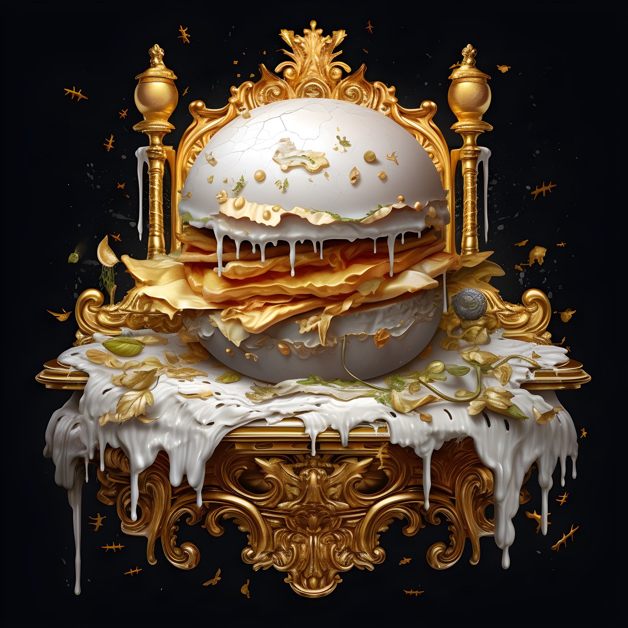 una hamburguesa de marmor blanco 2 de Kurt Heppke