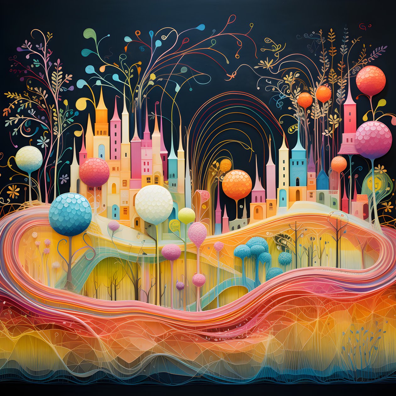jardines de colores 3 de Kurt Heppke