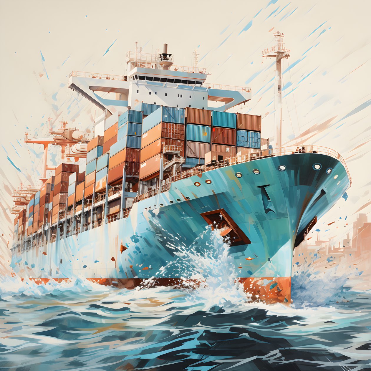 un gran barco en el agua 3 de Kurt Heppke
