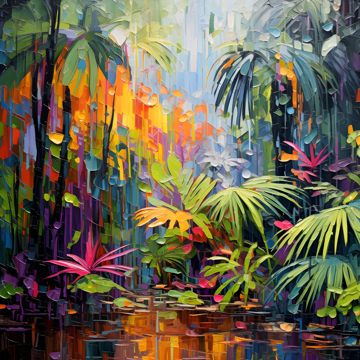 una selva lluviosa y colorida 3 de Kurt Heppke