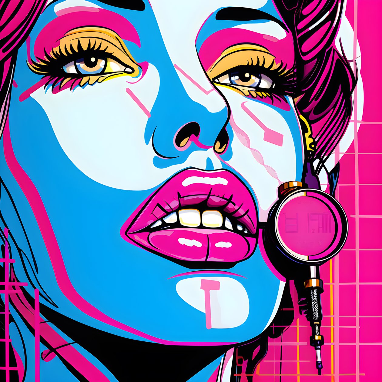 labios rosa picante 2 de Kurt Heppke