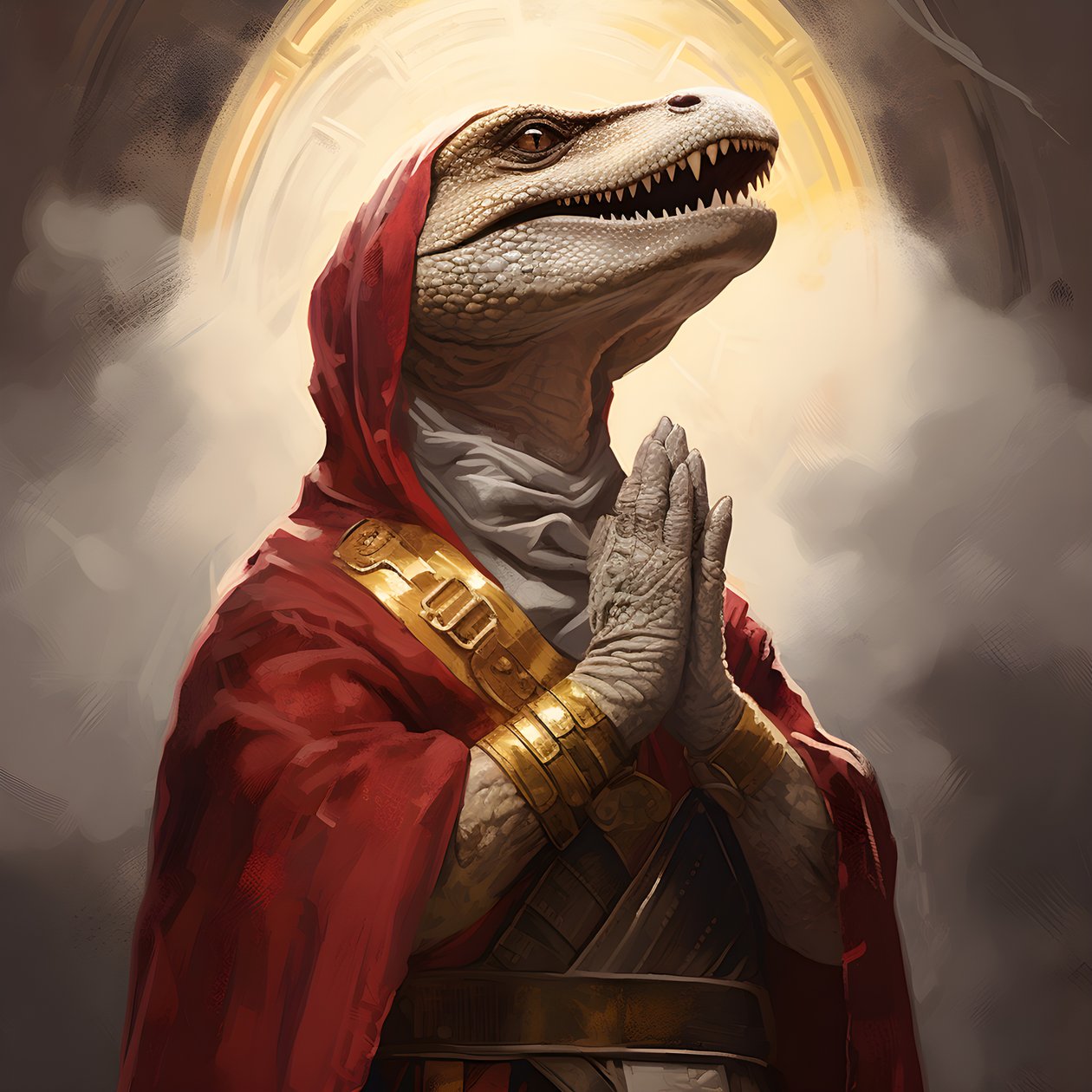 reina asesina rezando T-Rex 2 de Kurt Heppke