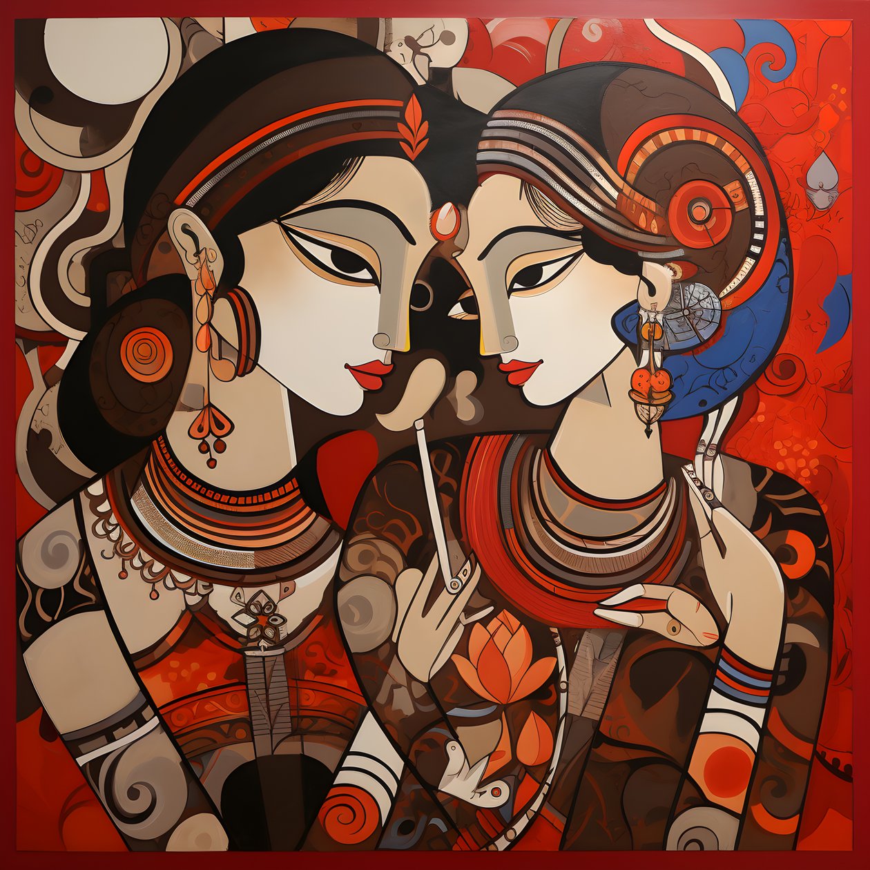 krishna y rupa 1 de Kurt Heppke
