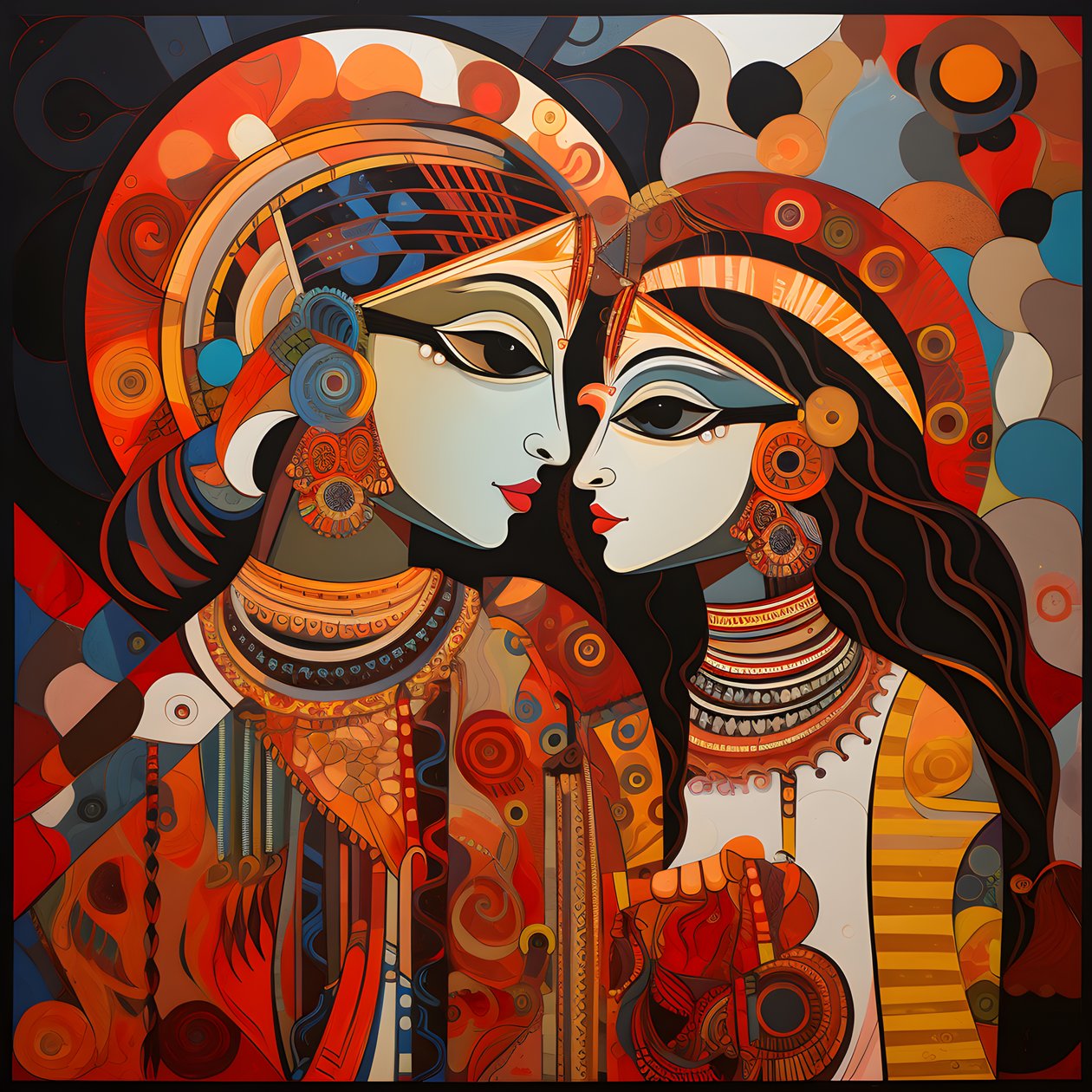 krishna y rupa 3 de Kurt Heppke