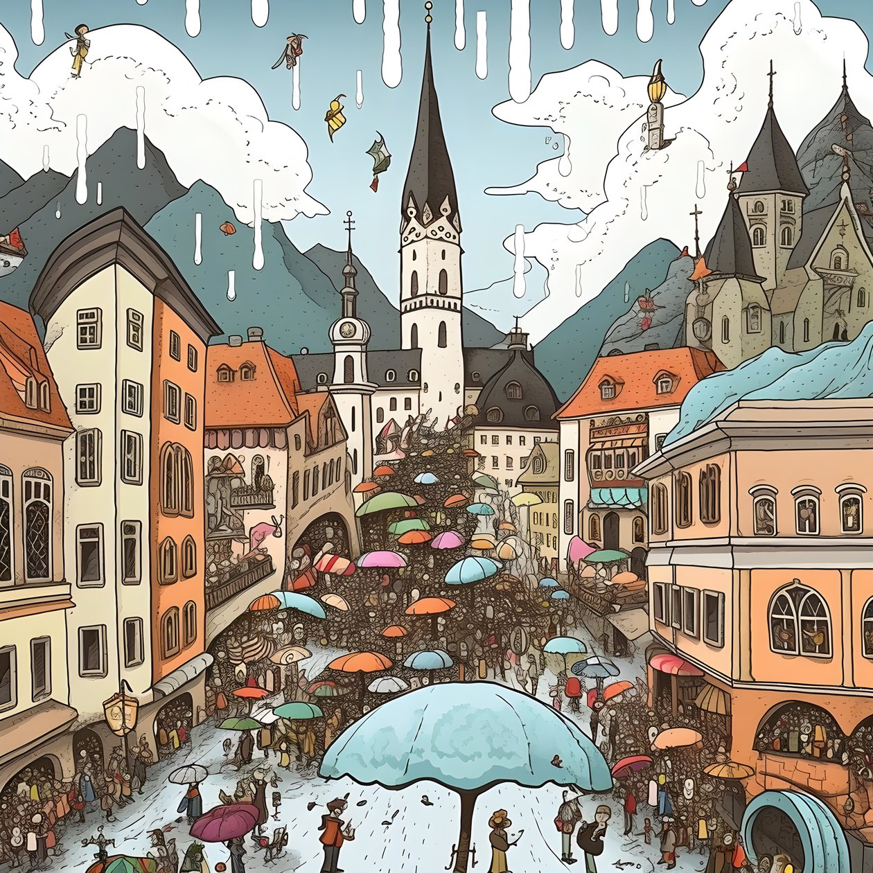austria, dibujos animados 2 de Kurt Heppke