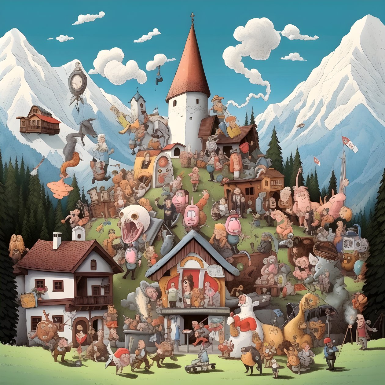 austria, dibujos animados 3 de Kurt Heppke