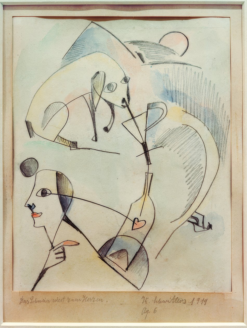 El cerdo estornuda hacia el corazón de Kurt Schwitters