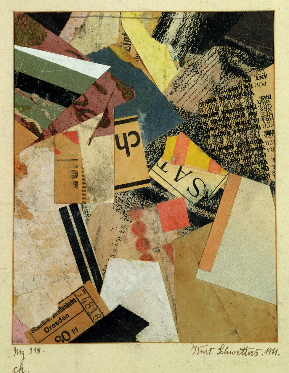 MZ 318 CH. de Kurt Schwitters