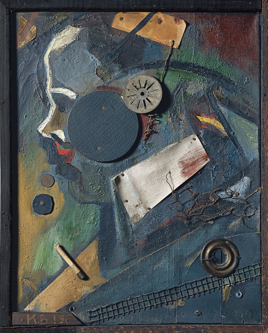 Merzbild 1A El Psiquiatra de Kurt Schwitters