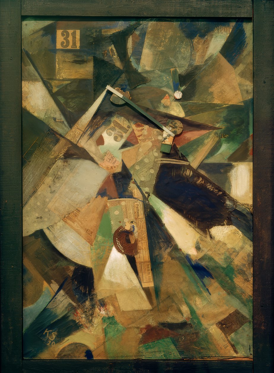 Merzbild Treinta y uno de Kurt Schwitters