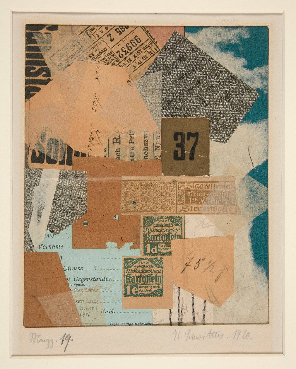 Merzz. 19 de Kurt Schwitters