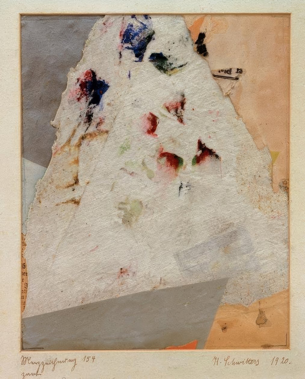 Merzzeichnung 154 delicado de Kurt Schwitters