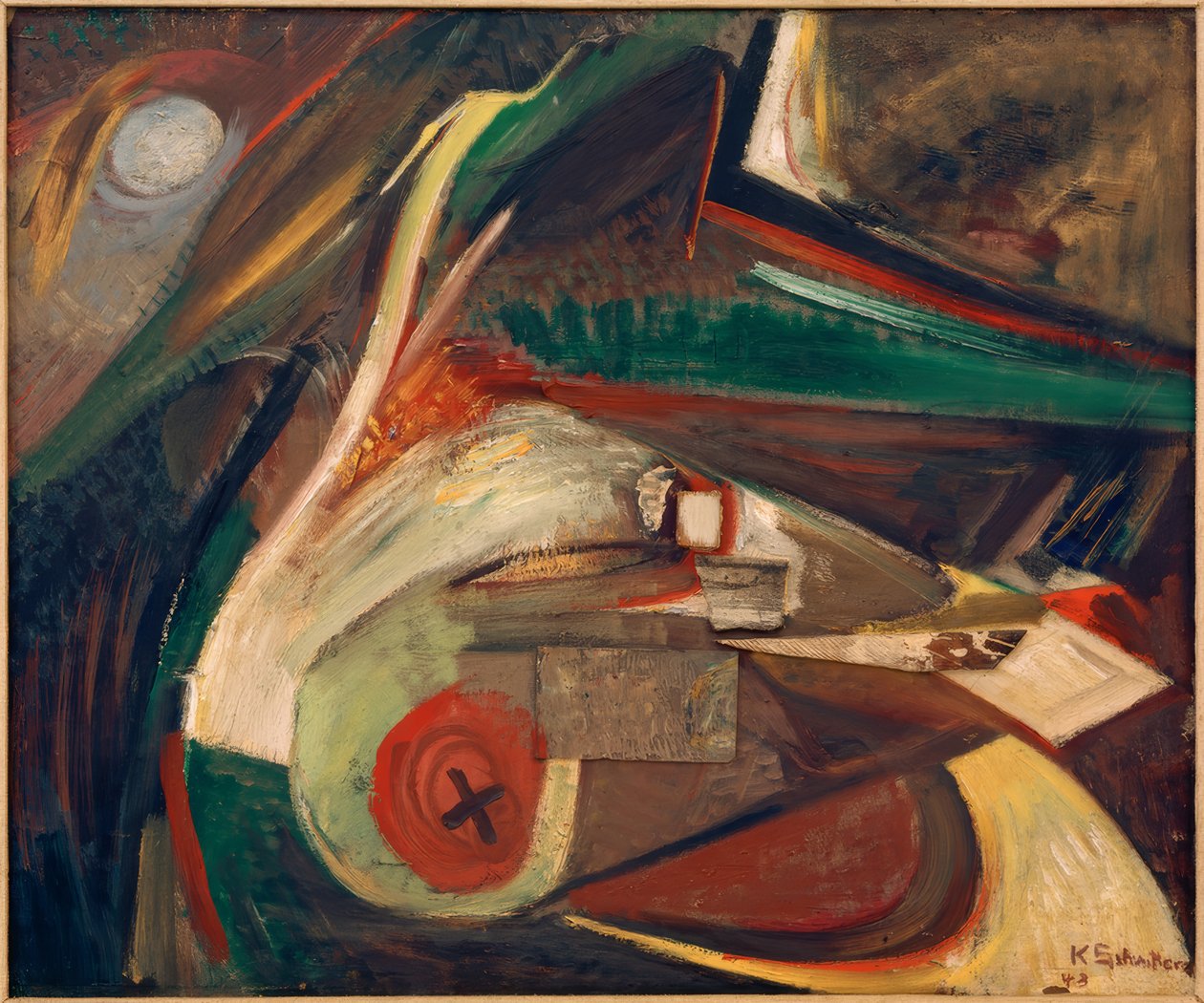 Sin título (imagen abstracta) de Kurt Schwitters