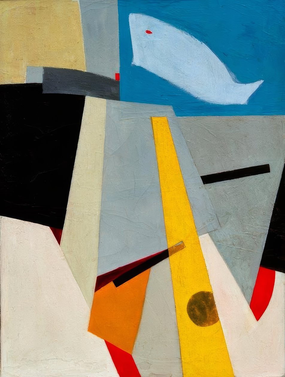 Sin título (imagen con ballena) de Kurt Schwitters