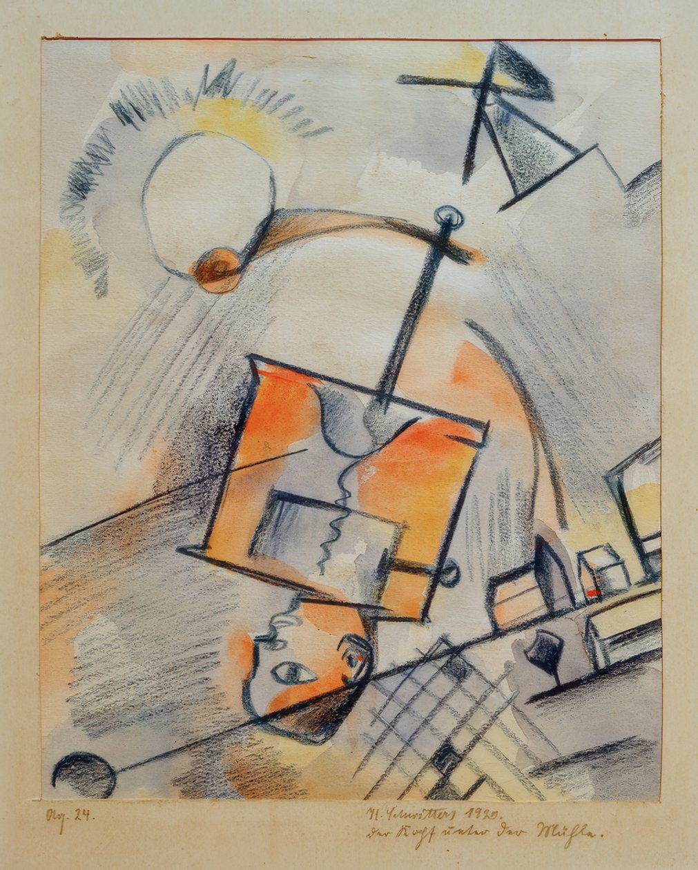 Sin título (la cabeza bajo el molino) de Kurt Schwitters