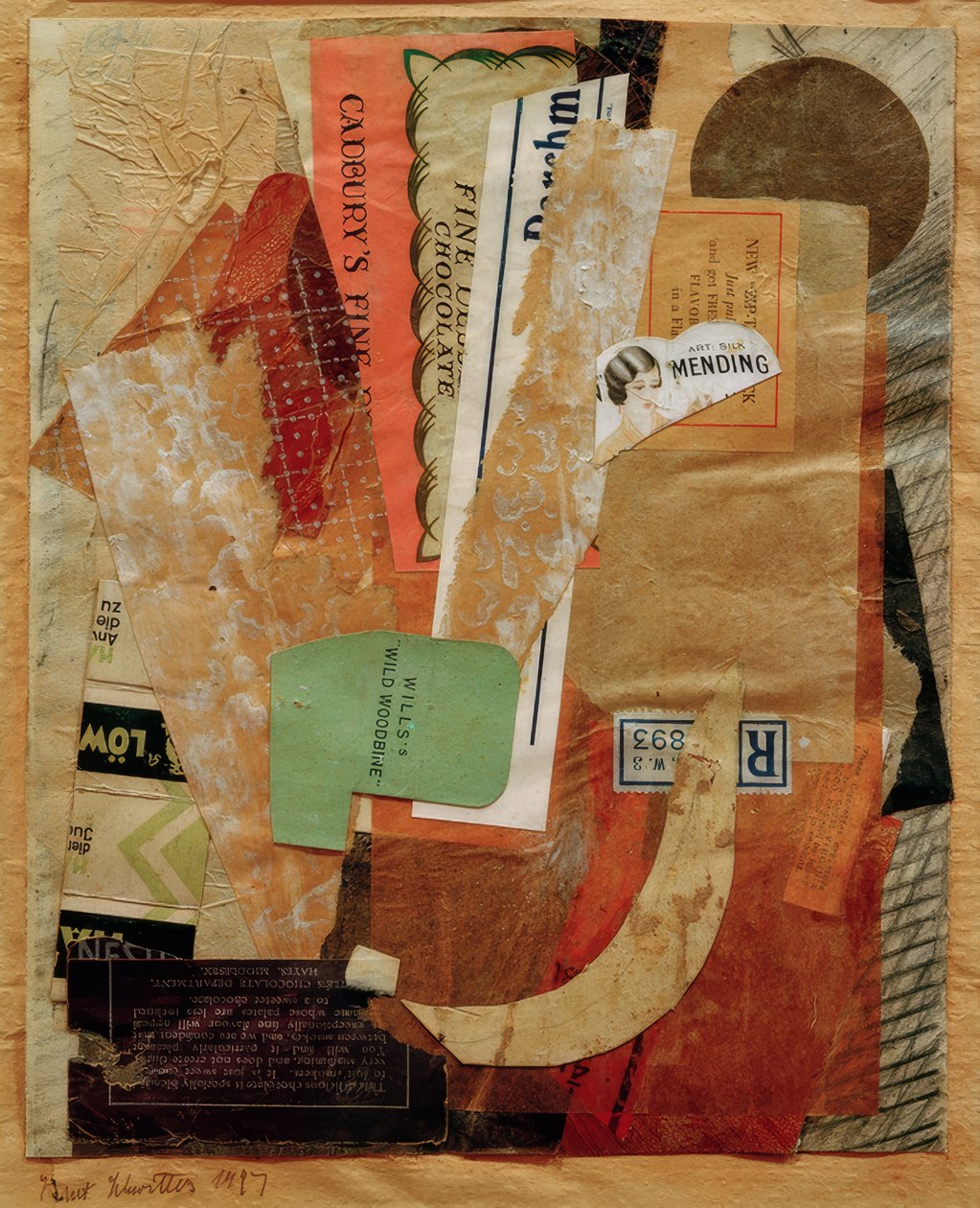 Sin título (Remendando) de Kurt Schwitters