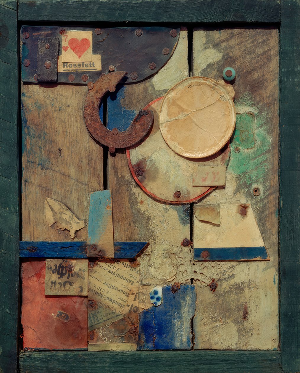 Sin título (Merzbild Rossfett) de Kurt Schwitters
