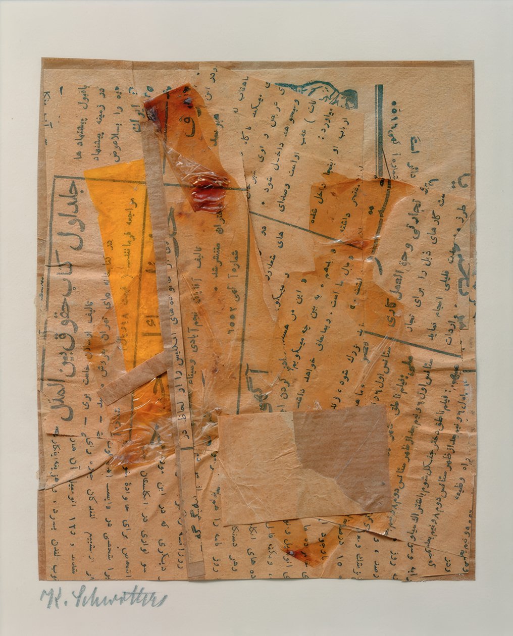Sin título (con partes del Corán) de Kurt Schwitters