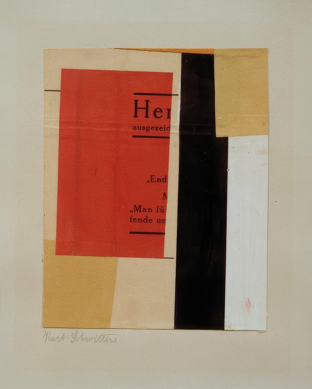 Sin título de Kurt Schwitters